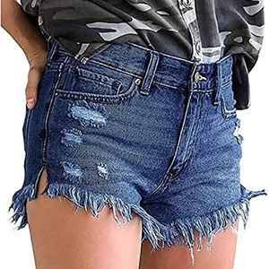 Distressed Jean Shorts (XL)